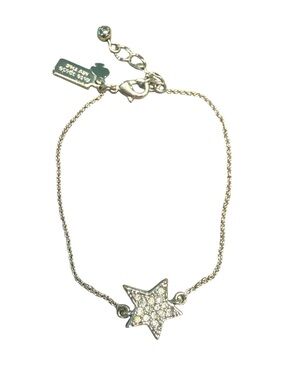 kate spade silver tone star pavé bracelet